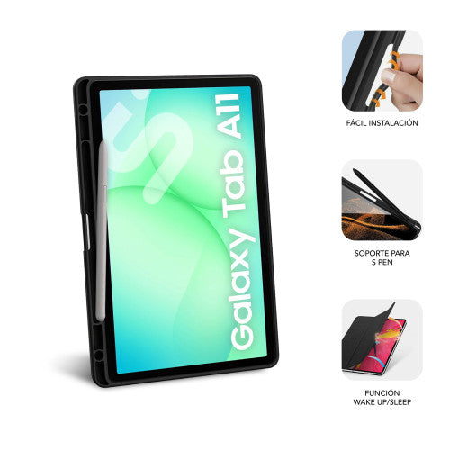 Funda Subblim Clear Shock Case para Samsung A11 8.7"/ Negra_5
