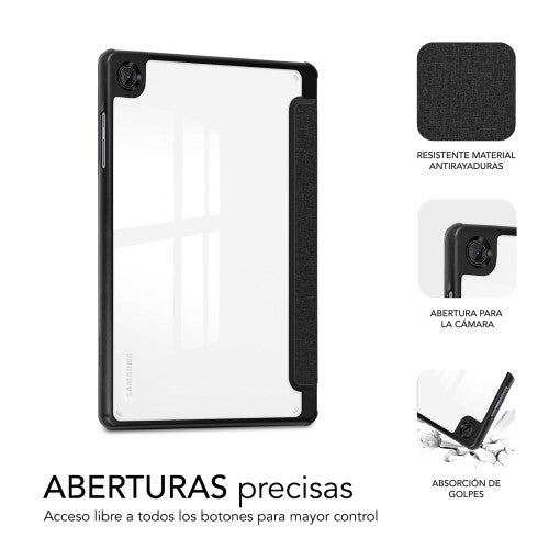 Funda Subblim Clear Shock Case para Samsung A11 8.7"/ Negra_6