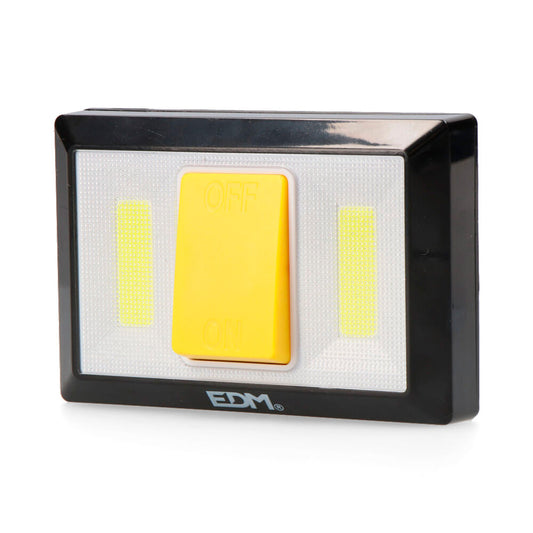 Lanterna 2 leds 200 lÃºmenes com base magnÃ©tica e adesiva 4xaaa (pilhas incluÃ­das) edm_0