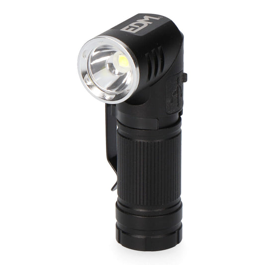 Lanterna mini led 8w 450lm corpo em alumÃ­nio, cabeÃ§a endereÃ§Ã¡vel. recarregÃ¡vel_0