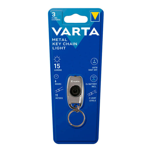 Lanterna porta-chaves varta metal key chain light_0
