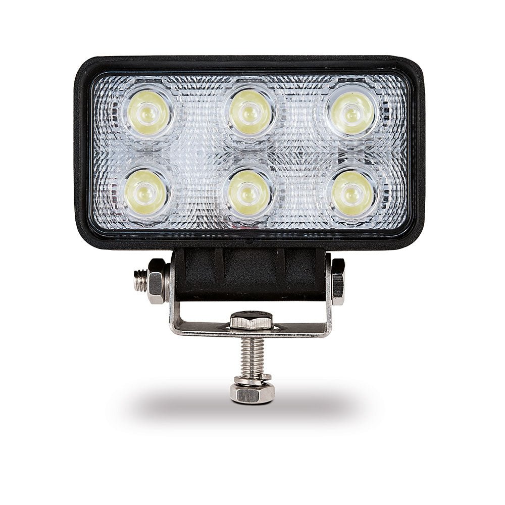 Luz de trabalho retÃ¢ngular 6 leds 18w 10-30v 1200lm goodyear_0