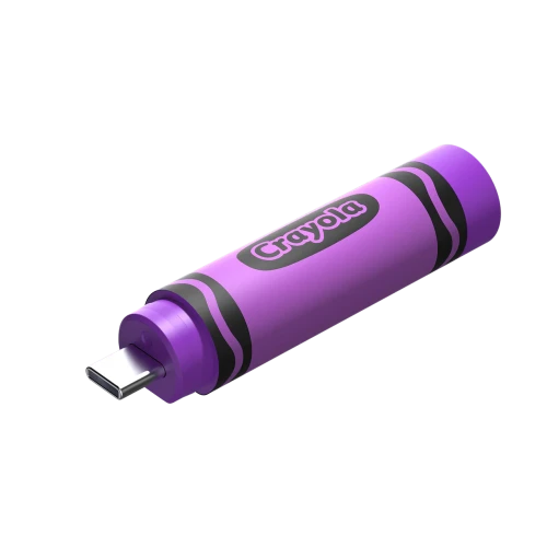 SANDISK CRAYOLA USB-C FLASH DRIVE, 128 GB, - VIVID VIOLET (PURPLE)_0