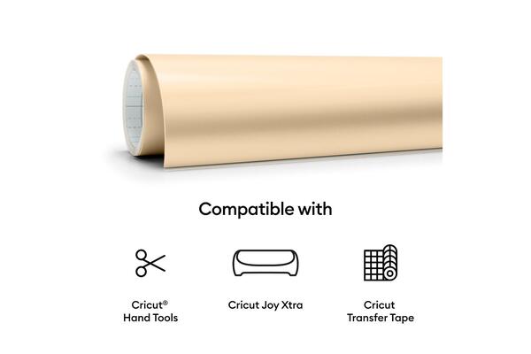 CRICUT SMART VINYL PERMANENT JOY XTRA 24,1X91CM (MAT CHAMPAGNE)_2