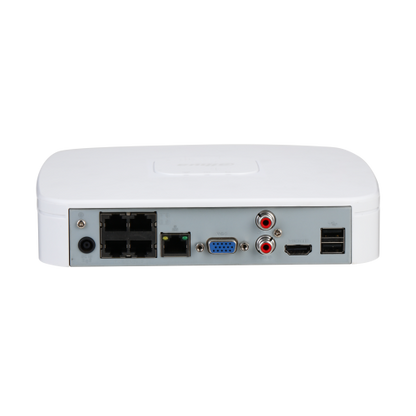 (DHI-NVR2104-P-4KS3) DAHUA GRABADOR IP 4 CANALES POE 1HDD 4K CON INTELIGENCIA ARTIFICAL SMART 1U LITE BLANCO_2
