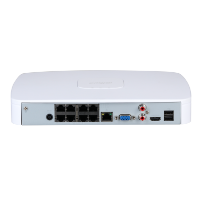 (DHI-NVR2108-8P-4KS3) DAHUA GRABADOR IP 8 CANALES POE 1HDD 4K CON INTELIGENCIA ARTIFICAL SMART 1U LITE BLANCO_1