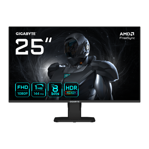MONITOR GIGABYTE 25" GS25F14,SS IPS,1920X1080(FHD),0.09PP,1500:1,1MS,144HZ,2HDMI+1DP_0