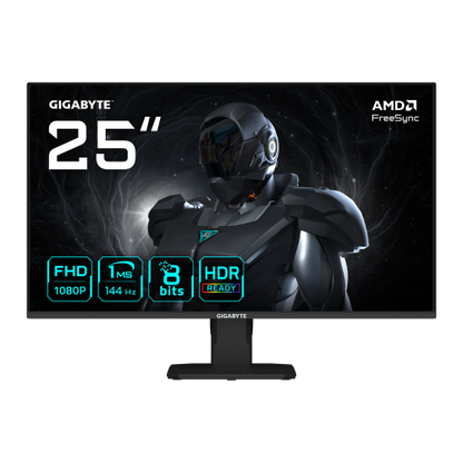 MONITOR GIGABYTE 25" GS25F14,SS IPS,1920X1080(FHD),0.09PP,1500:1,1MS,144HZ,2HDMI+1DP_0