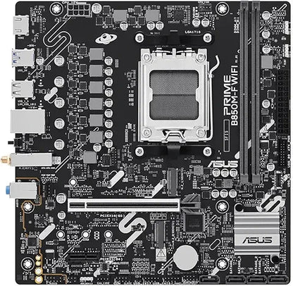 PLACA ASUS PRIME B850M-F WIFI,AMD,AM5,B850,2DDR5,128GB,1HDMI,4SATA3+2M.2,GBLAN+WIFI6+BT5.3,5USB3.2,MATX_1