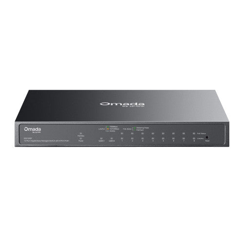 TP-LINK ES210GP SWITCH GIGABIT OMADA 10 PUERTOS EASY MANAGED CON 8 PUERTOS POE+_0