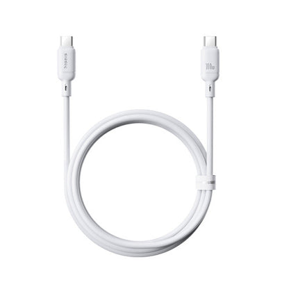 Baseus Silky Ser.Charging Cable Type-C to Type-C 100W 1m White_0