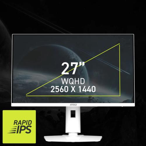MSI MONITOR MAG 274QRFW X32. 27" RAPID IPS FLAT. 2560X1440. 320HZ. BLANCO_1