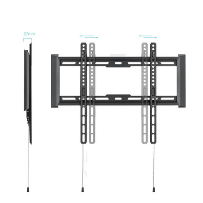 TOOQ SOPORTE FIJO PARED PANTALLAS 32"-70", NEGRO_1