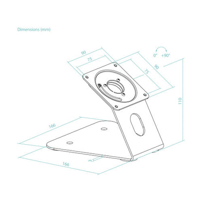Soporte de Mesa/Pared para Marco Antirrobo de Tablet TooQ TQATWM3401-B/ Negro_7