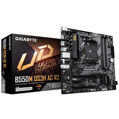 Mainboard GIGABYTE B550M DS3H AC R2 / Preto_0