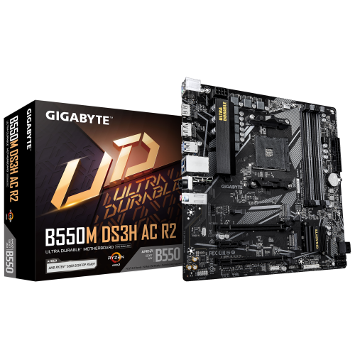 Mainboard GIGABYTE B550M DS3H AC R2 / Preto_0