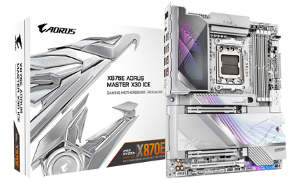 Mainboard GIGABYTE X870E AORUS MASTER X3D ICE / Branco_0