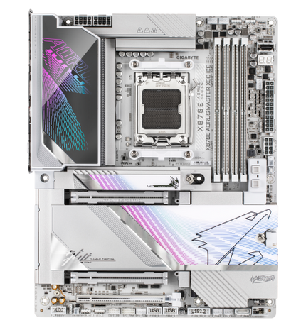 Mainboard GIGABYTE X870E AORUS MASTER X3D ICE / Branco_1