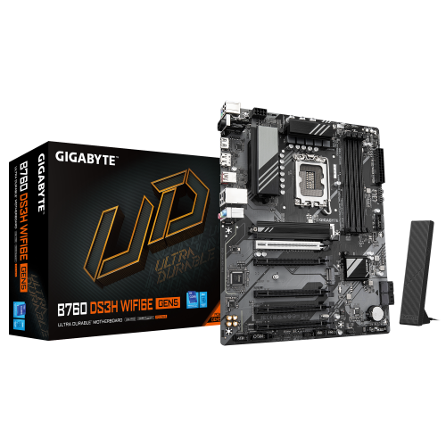 Placa Mãe GIGABYTE B760 DS3H WIFI6E GEN5 / Preto / LGA 1700 ATX_0