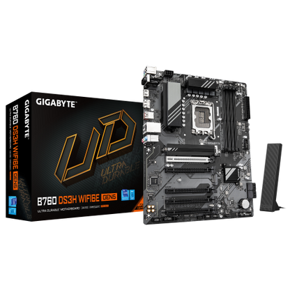 Placa Mãe GIGABYTE B760 DS3H WIFI6E GEN5 / Preto / LGA 1700 ATX_0