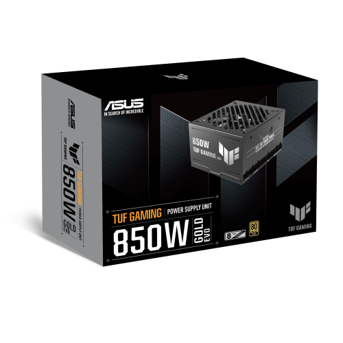 FUENTE ALIMENTACION ASUS TUF-GAMING-850G-EVO,850W, 80+ GOLD, ATX 3.0 COMPATIBLE, MILITARY-GRADE COMPONENTS, DUAL BALL BEARING, AXIAL-TECH FAN, PCB COATING, 10 YEAR WARRANTY)_8