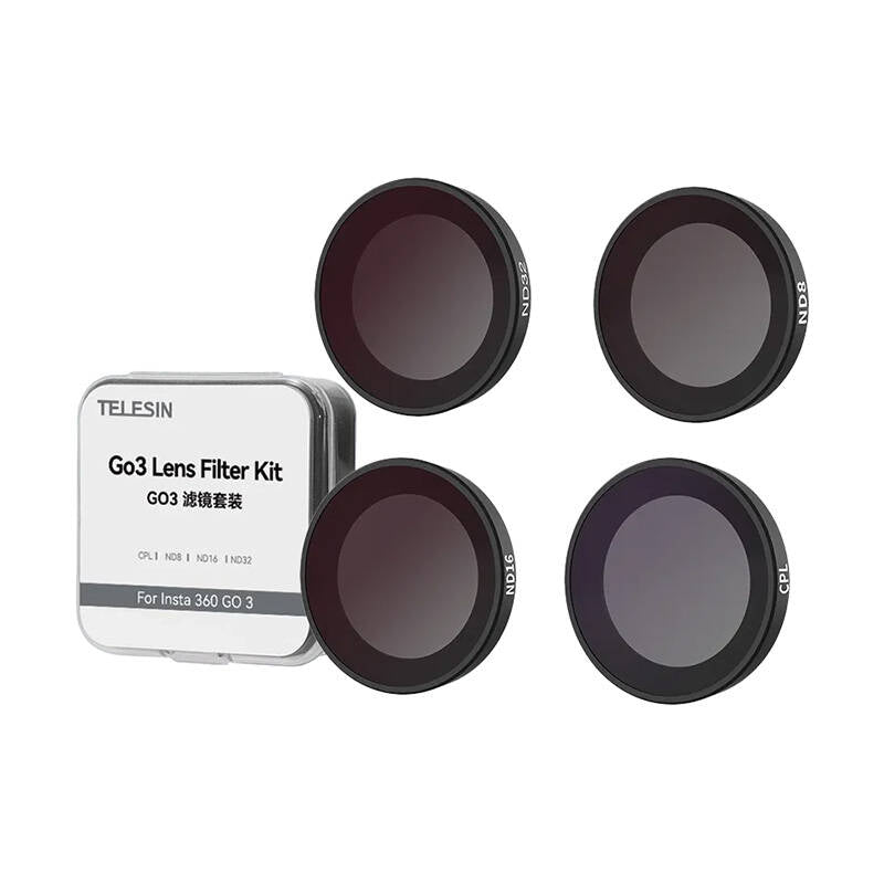 Lens filter Set CPL/ND8/ND16/ND32 Telesin for Insta360 GO3_4