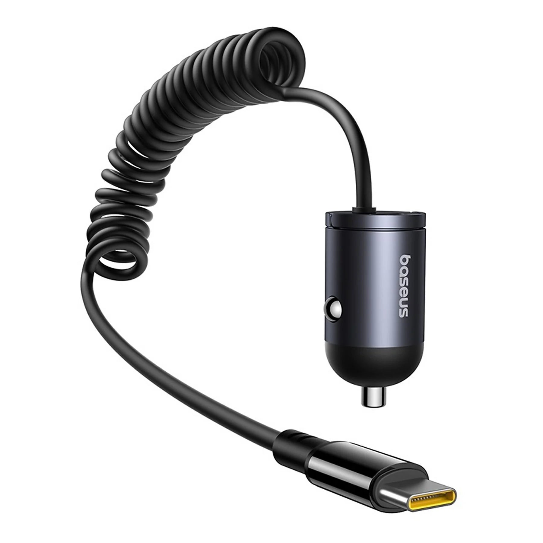 BASEUS TINY STAR MINI CAR CHARGER (C+C CABLE INCLUDED)Â  30W COSMIC BLACK_0