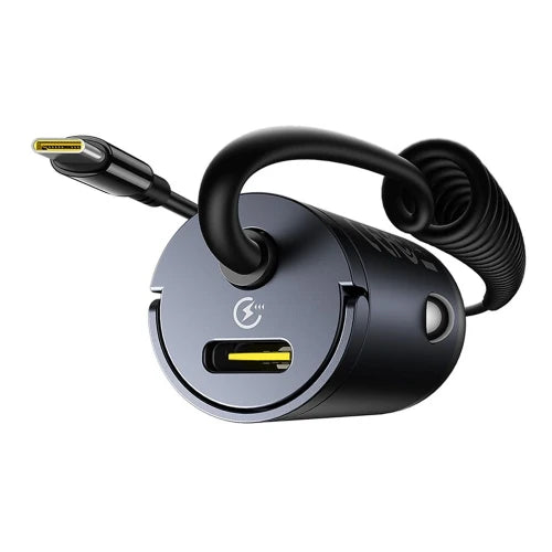BASEUS TINY STAR MINI CAR CHARGER (C+C CABLE INCLUDED)Â  30W COSMIC BLACK_1