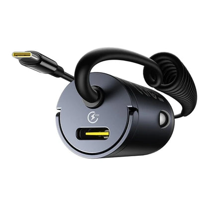 BASEUS TINY STAR MINI CAR CHARGER (C+C CABLE INCLUDED)Â  30W COSMIC BLACK_1