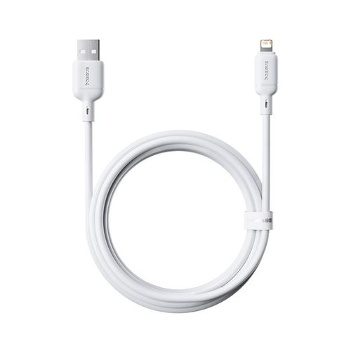 Cabo USB Baseus Silky Series / 2.4A / 1m / Branco / P10377702213-00_1