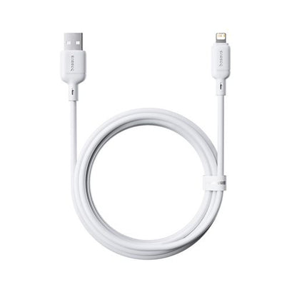 Cabo USB Baseus Silky Series / 2.4A / 1m / Branco / P10377702213-00_1