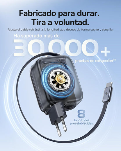 OS-BASEUS ENERCORE CJ11 FAST CHARGER WITH RETRACTABLE CABLE 2C 45W EU COSMIC BLACK_1