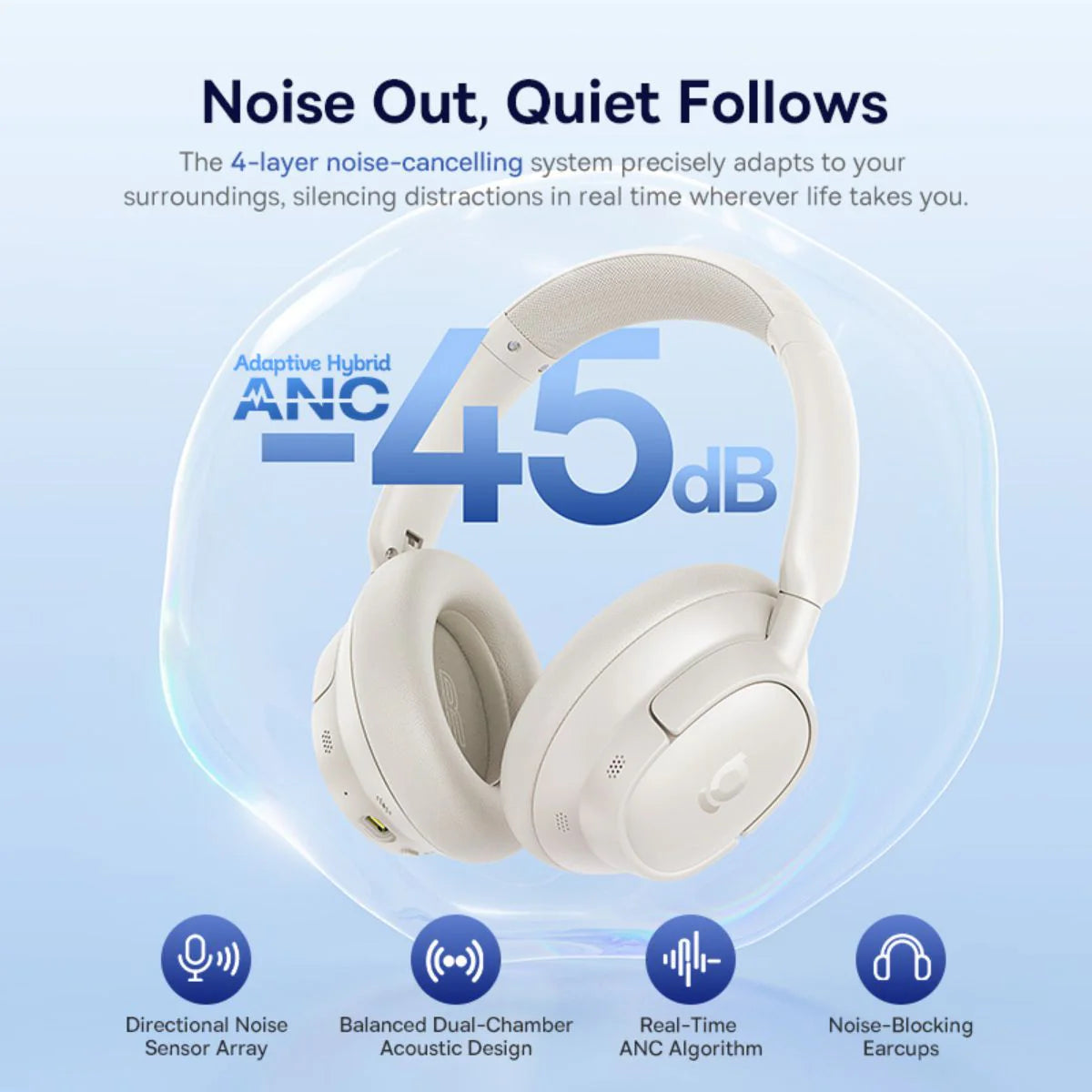 Baseus Bass BH1 NC Wireless ANC Starlight Off-White_1