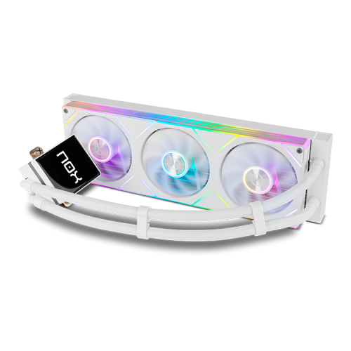 NOX Hummer M-360 LCD|Kit RL MagnÃ©tico ARGB Blanco_2
