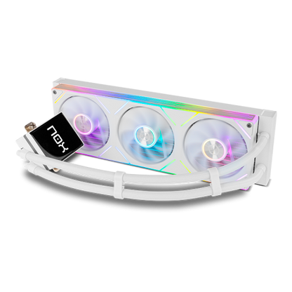 NOX Hummer M-360 LCD|Kit RL MagnÃ©tico ARGB Blanco_2