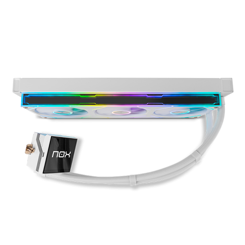 NOX Hummer M-360 LCD|Kit RL MagnÃ©tico ARGB Blanco_3