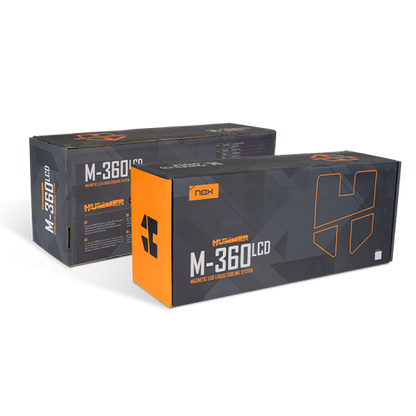 NOX Hummer M-360 LCD|Kit RL MagnÃ©tico ARGB Blanco_6