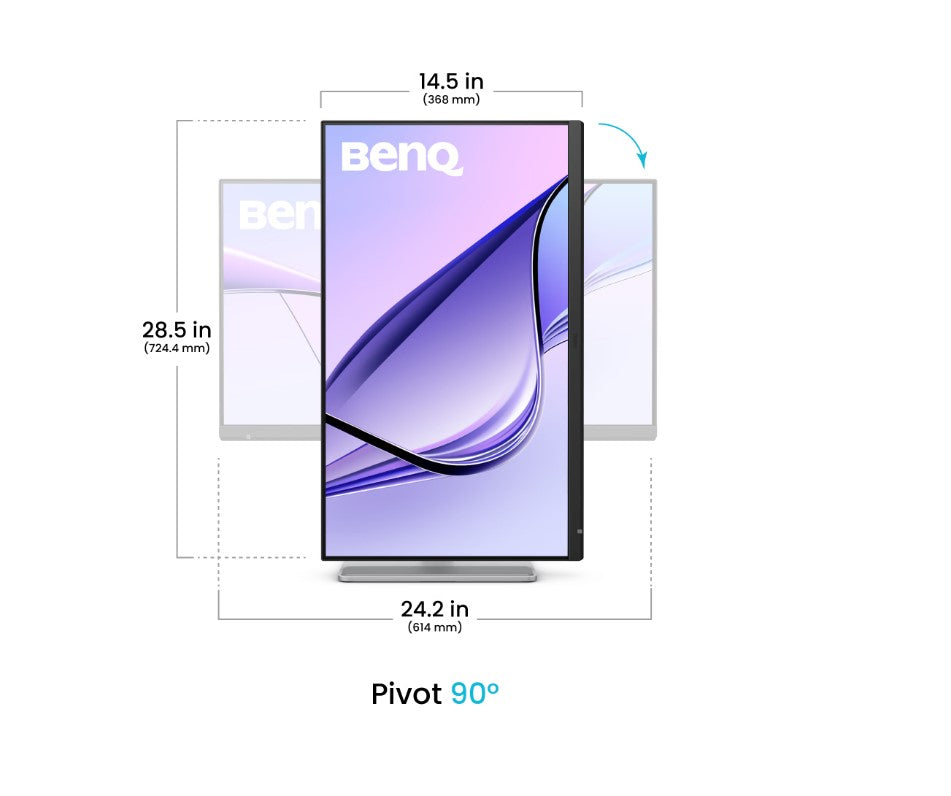 MONITOR BENQ MA270S (9H.LNYLA.TBE) 27" 5120X2880 IPS.70HZ. LED BLACKLIGHT. THUNDERBOLT 4(1M), USB-C_2