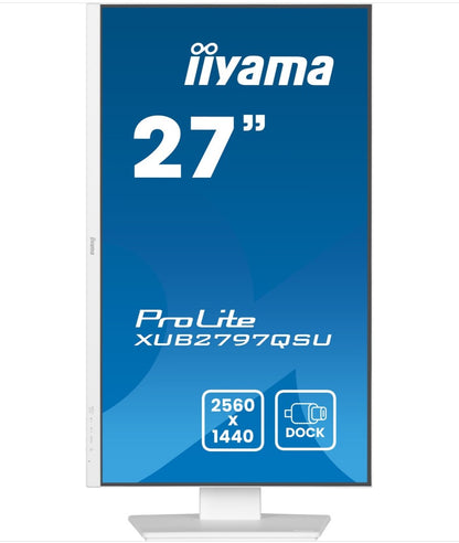 MONITOR IIYAMA PANTALLA PARA PC 68,6 CM (27") 2560 X 1440 PIXELES QUAD HD LED PANEL IPS AJUSTABLE-WHITE VERSION_3