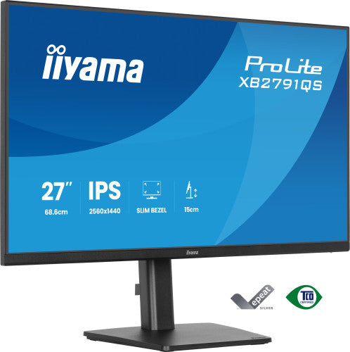 MONITOR IIYAMA 27" IPS, 4-SIDE SLIM BEZEL  2560X1440 75HZ_0
