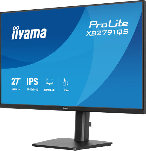 MONITOR IIYAMA 27" IPS, 4-SIDE SLIM BEZEL  2560X1440 75HZ_6