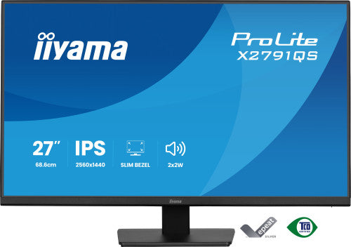 MONITOR IIYAMA 27" IPS, 4-SIDE SLIM BEZEL 2560x1440 75HZ_2