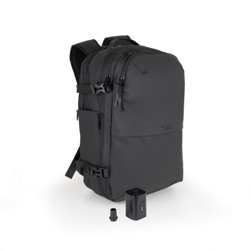Mochila TooQ TQBP-V101-BK/ Capacidad 30-55L/ Negra/ Incluye Bomba de Aire_0