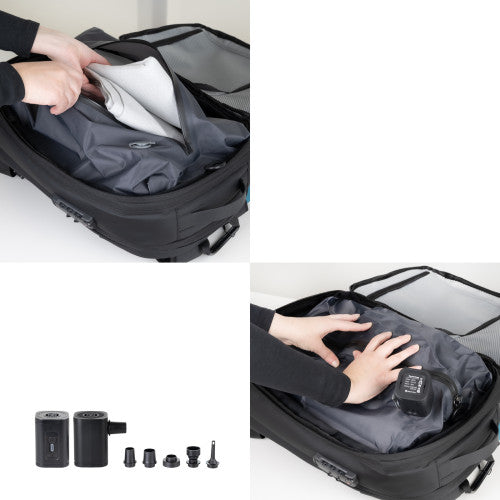 Mochila TooQ TQBP-V101-BK/ Capacidad 30-55L/ Negra/ Incluye Bomba de Aire_7