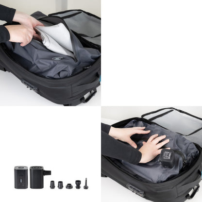 Mochila TooQ TQBP-V101-BK/ Capacidad 30-55L/ Negra/ Incluye Bomba de Aire_7