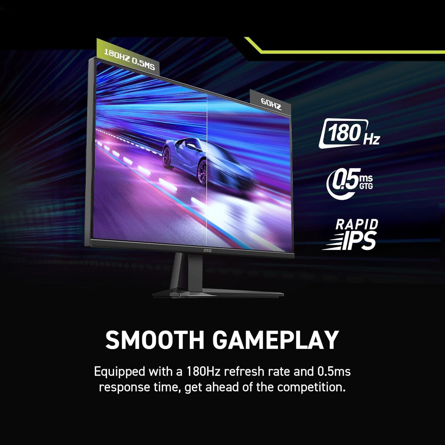 MSI MONITOR MAG 275QF E20. 27" RAPID IPS FLAT. 2560x1440 . 200HZ. NEGRO_2