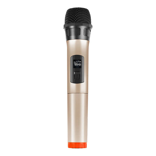 Wireless dynamic microphone UHF PULUZ PU628J 3.5mm (gold)_0