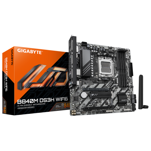 Placa Mãe GIGABYTE B840M DS3H WIFI6 / Preto_0