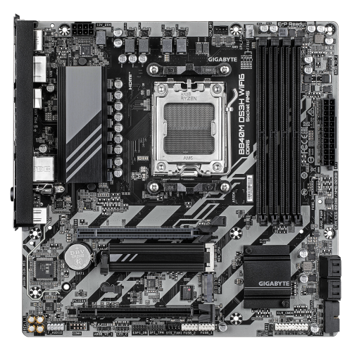 Placa Mãe GIGABYTE B840M DS3H WIFI6 / Preto_1