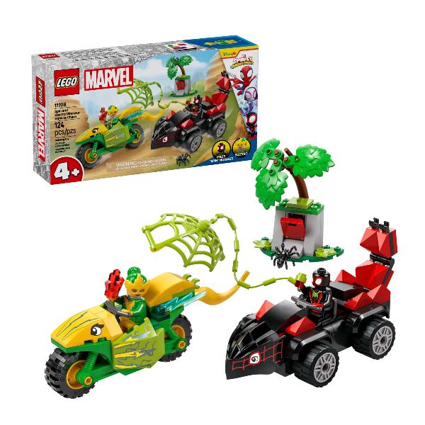 11198 Marvel Spidey und seine Super-Freunde ActionspaÃŸ mit Spin und Electro in ihren Dino-Flitzern, Konstruktionsspielzeug_0